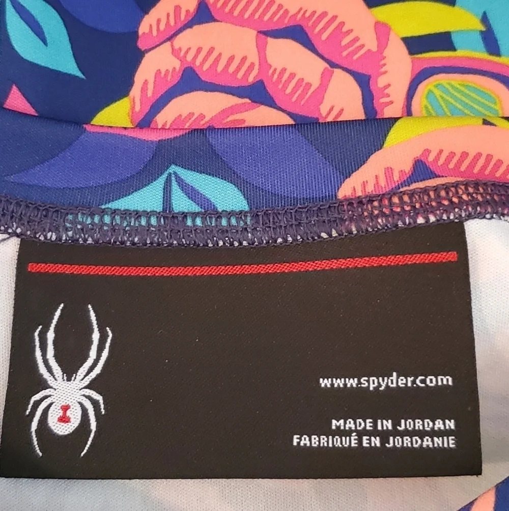 Spyder Floral Long Sleeve Rash Guard Multicolor Size XL